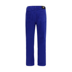 Versace Blue Cotton Straight-Leg Jeans