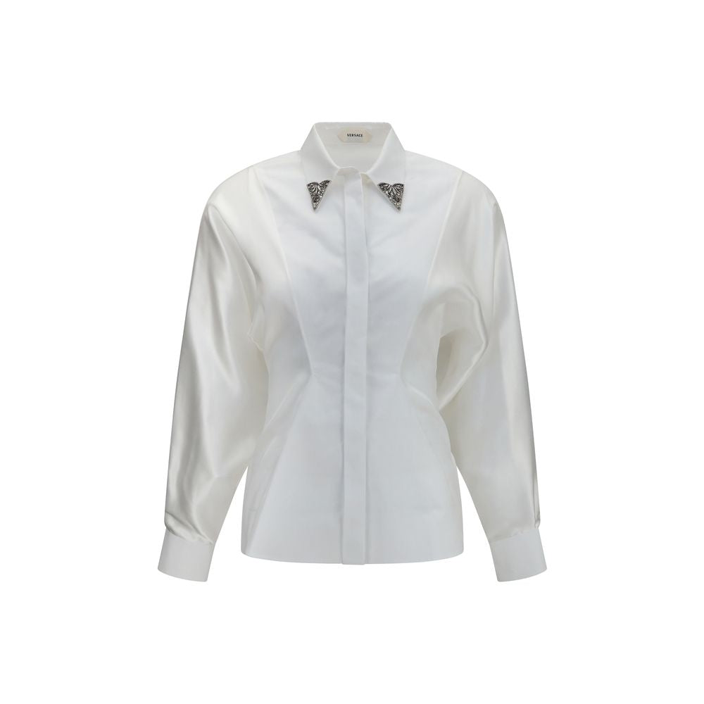 Versace White Cotton Dress Shirt