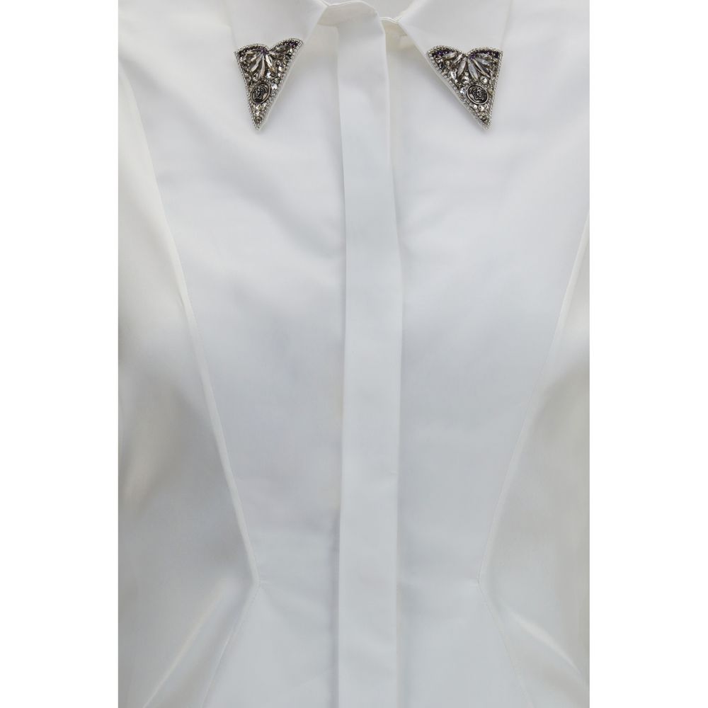 Versace White Cotton Dress Shirt