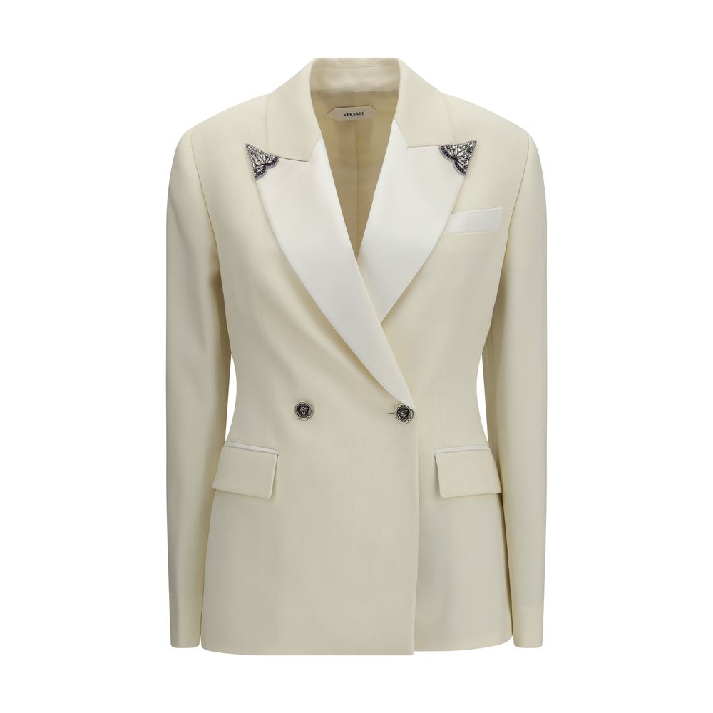 Versace Beige Wool Oves Aries Blazer