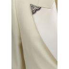 Versace Beige Wool Oves Aries Blazer