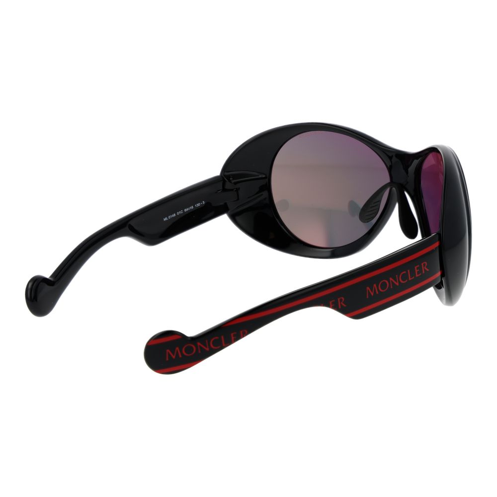 Moncler Black Plastic Sunglasses