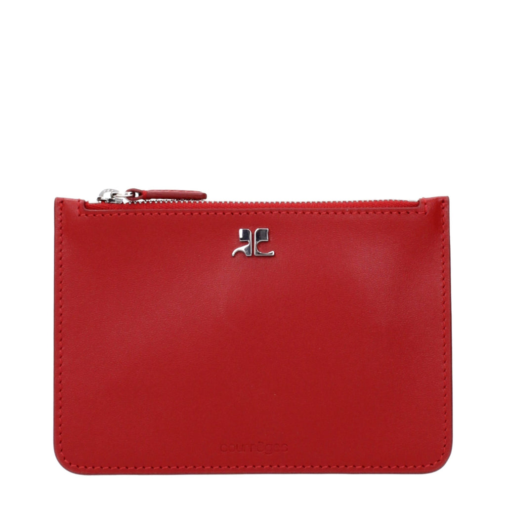 Courrèges Red Leather Wallet