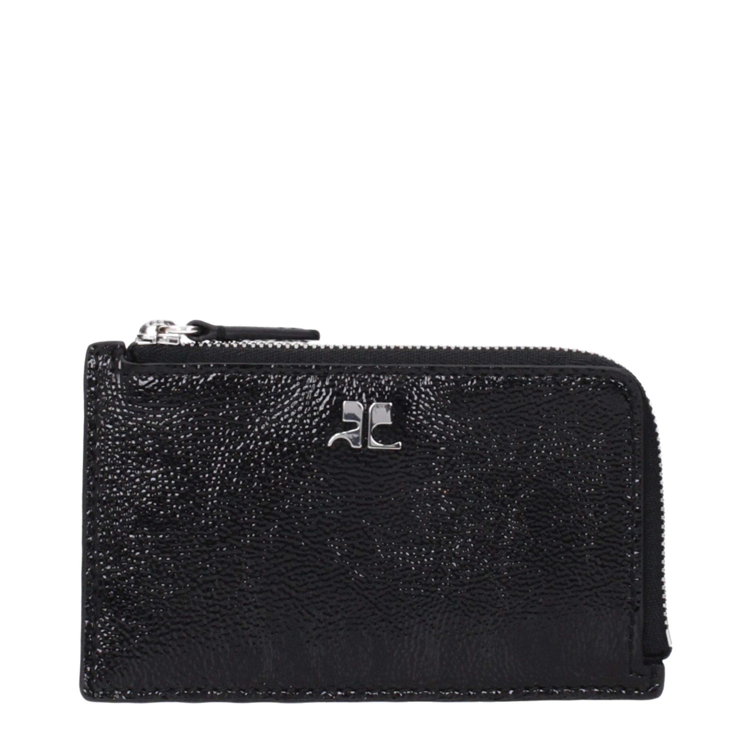 Courrèges Black Leather Wallet