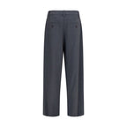 Brunello Cucinelli Gray Wool Oves Aries Dress Pants