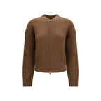 Max Mara Brown Wool Oves Aries Cardigan
