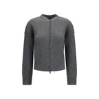 Max Mara Gray Wool Oves Aries Cardigan