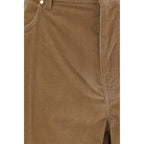 Max Mara Brown Cotton Casual Pants