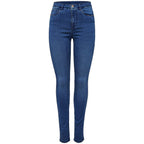 Only Light Blue Cotton Skinny Jeans
