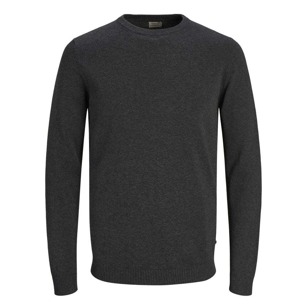 Jack Jones Gray Cotton Sweatshirt