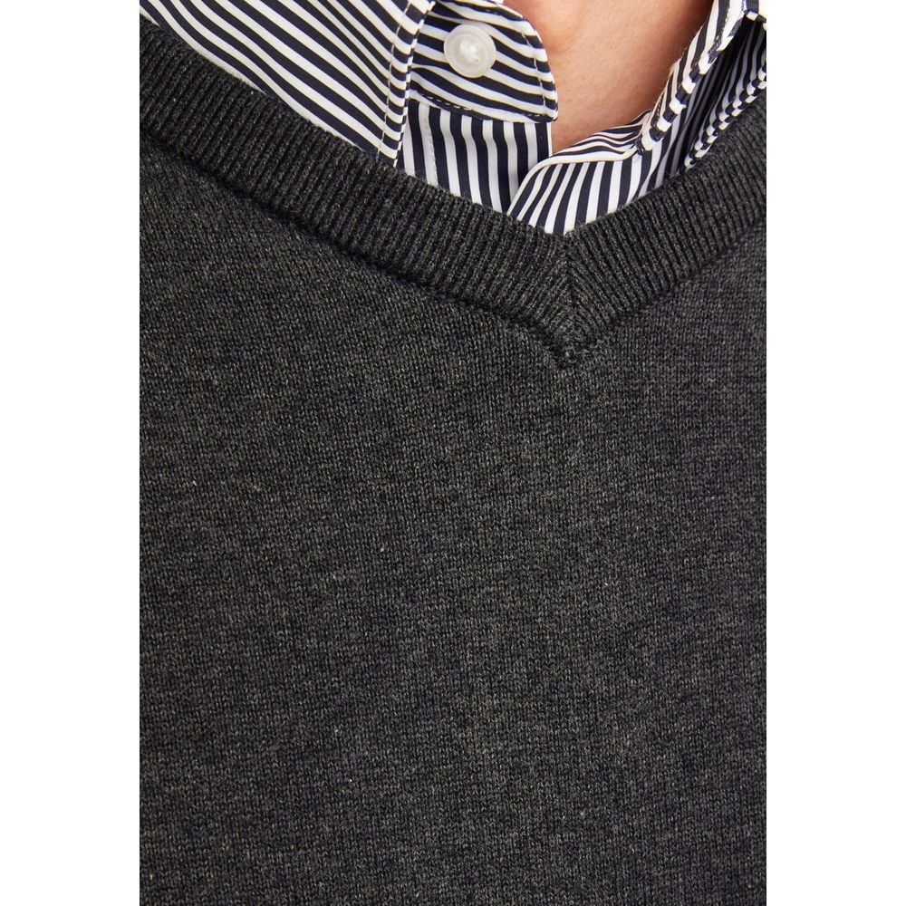 Jack Jones Gray Cotton Sweatshirt
