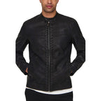 Only & Sons Black Polyester Biker Jacket