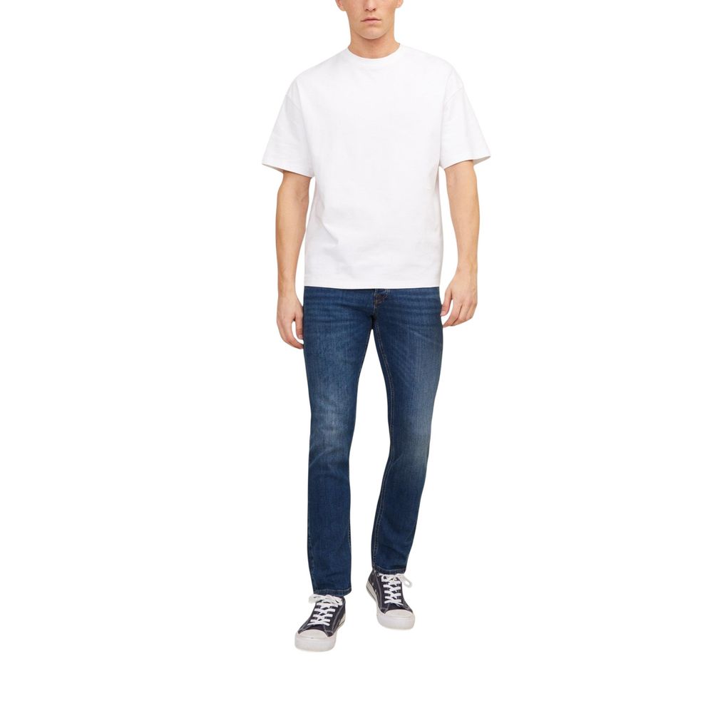 Jack Jones Blue Cotton Skinny Jeans