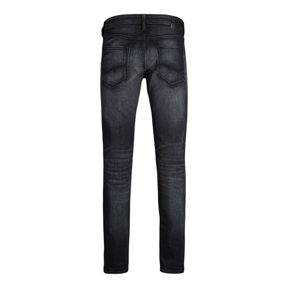Jack Jones Black Cotton Skinny Jeans