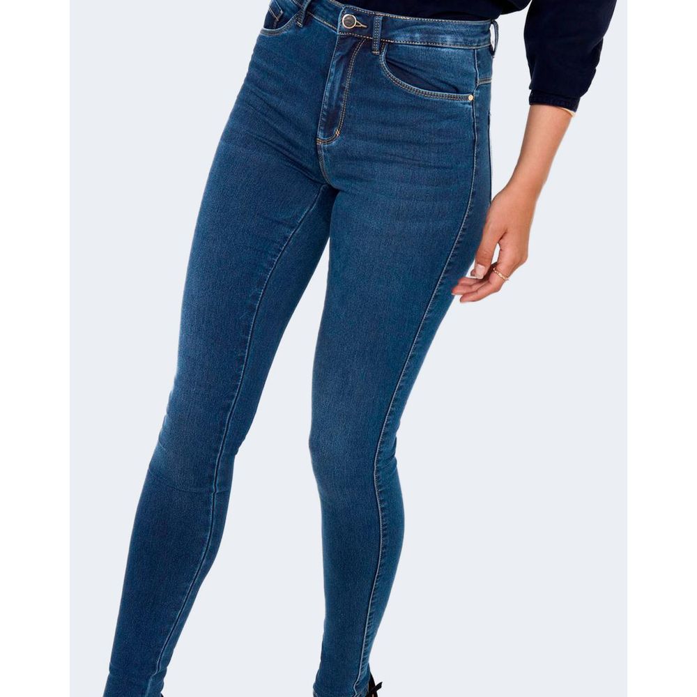 Only Blue Cotton Skinny Jeans