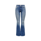 Only Blue Cotton Bootcut Jeans