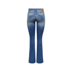 Only Blue Cotton Bootcut Jeans