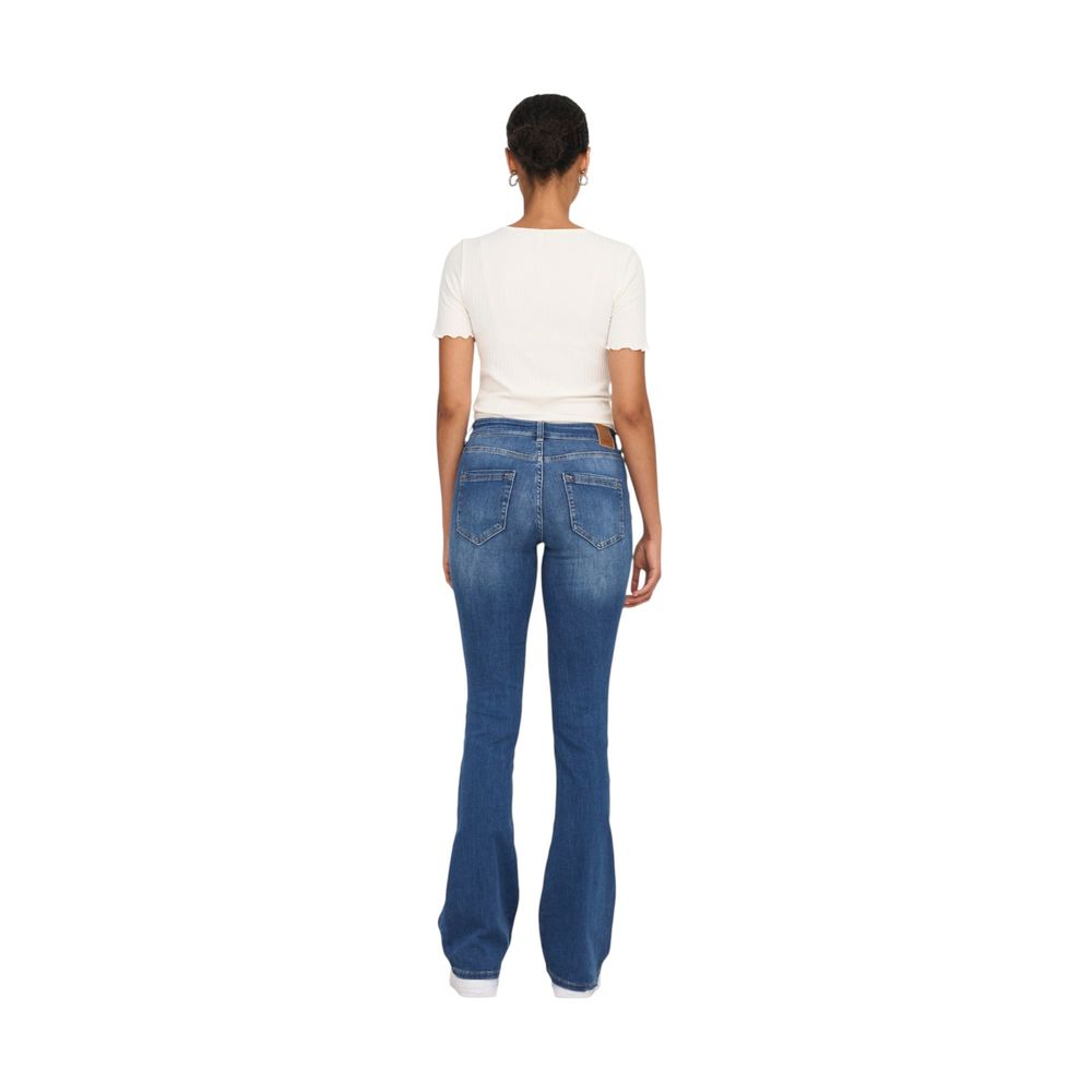 Only Blue Cotton Bootcut Jeans