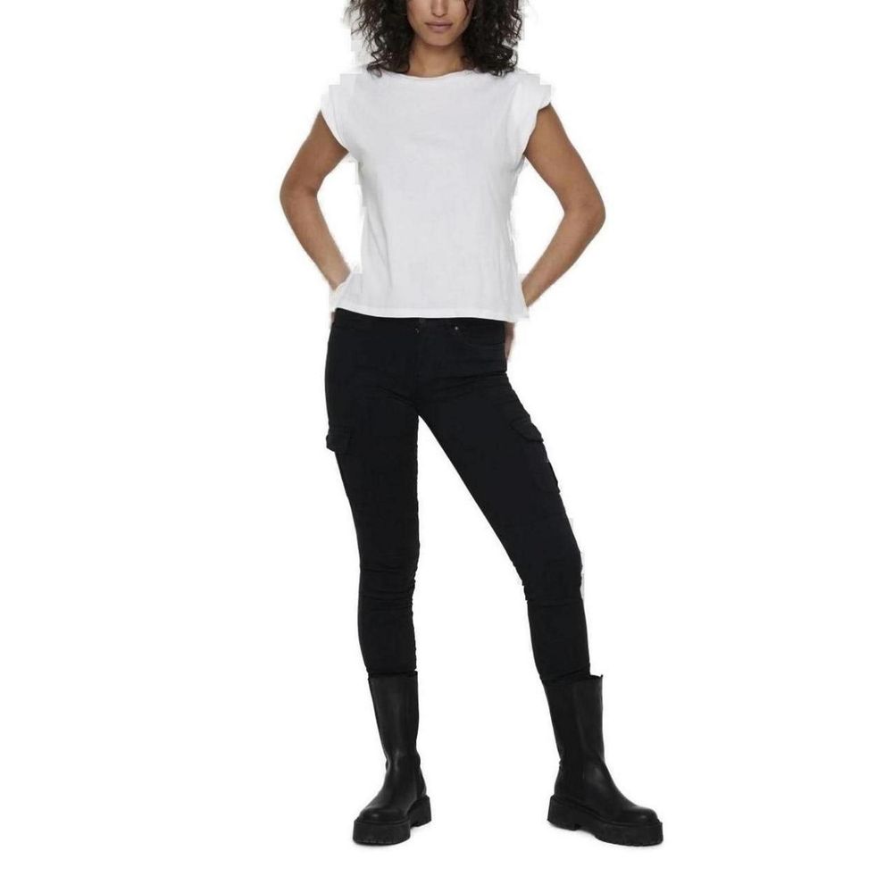Only Black Cotton Cargo Pants