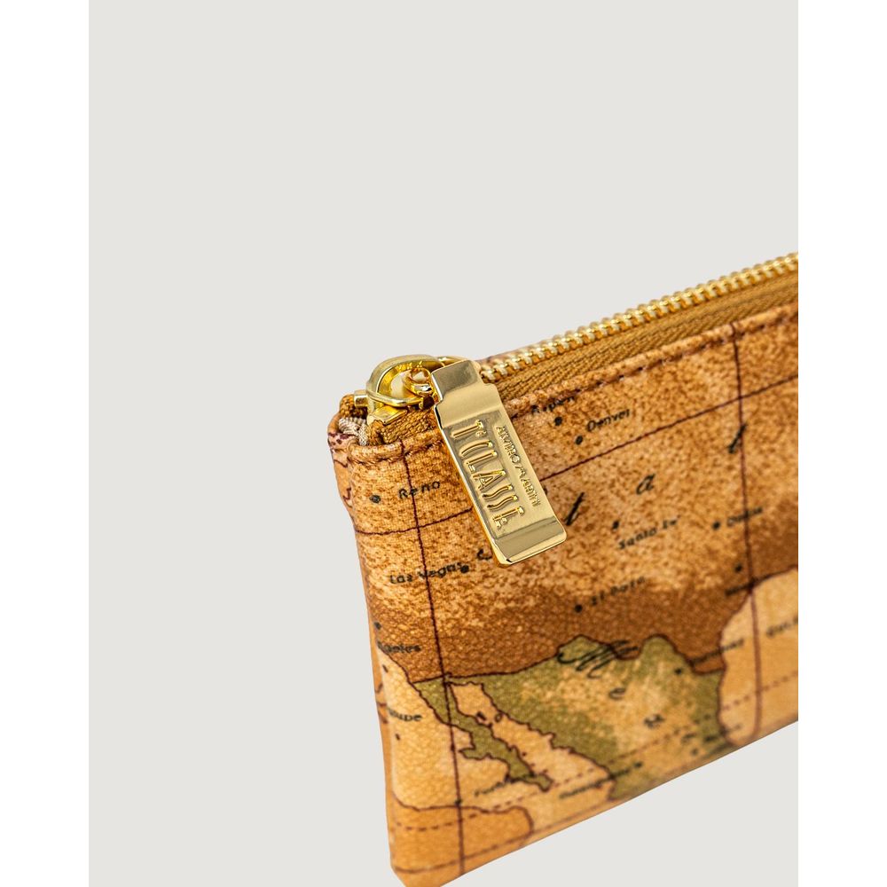 Alviero Martini Prima Classe Beige Leather Clutch Bag