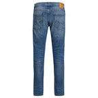 Jack Jones Blue Cotton Skinny Jeans