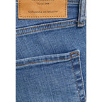 Jack Jones Blue Cotton Skinny Jeans
