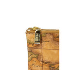 Alviero Martini Prima Classe Beige Leather Clutch Bag
