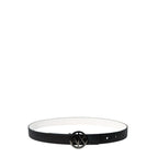 Armani Exchange Black Polyester Thin Belt