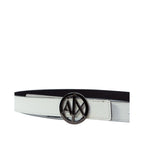 Armani Exchange Black Polyester Thin Belt