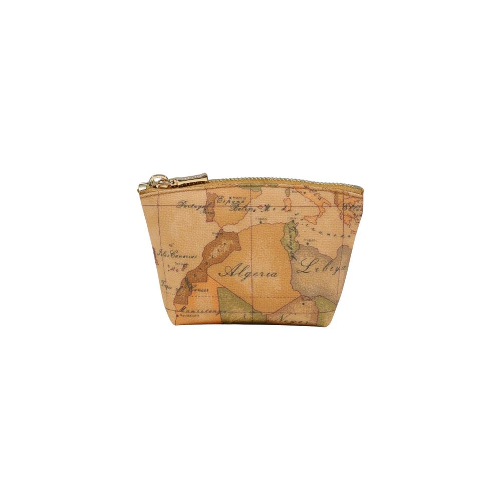 Alviero Martini Prima Classe Beige Cotton Clutch Bag