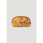 Alviero Martini Prima Classe Beige Cotton Clutch Bag