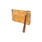 Alviero Martini Prima Classe Beige Cotton Clutch Bag