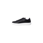 Armani Exchange Black Leather Low Top Sneakers