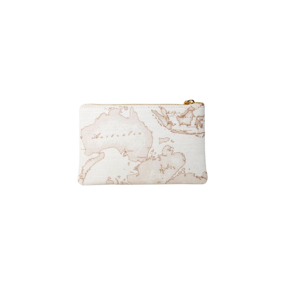 Alviero Martini Prima Classe White Cotton Clutch Bag