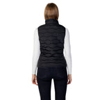 EA7 Emporio Armani Black Polyester Sleeveless Jacket