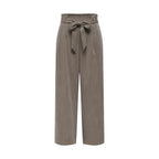 Only Beige Viscose Casual Pants