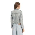 Morgan De Toi Light Blue Cotton Denim Jacket
