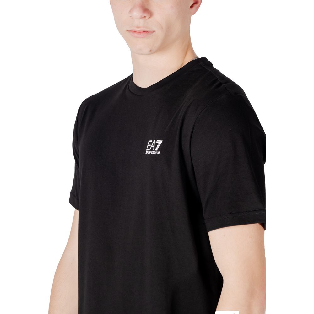 EA7 Emporio Armani Bicolor Cotton T-Shirt