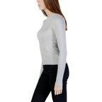 Jacqueline De Yong Silver Viscose Sweatshirt