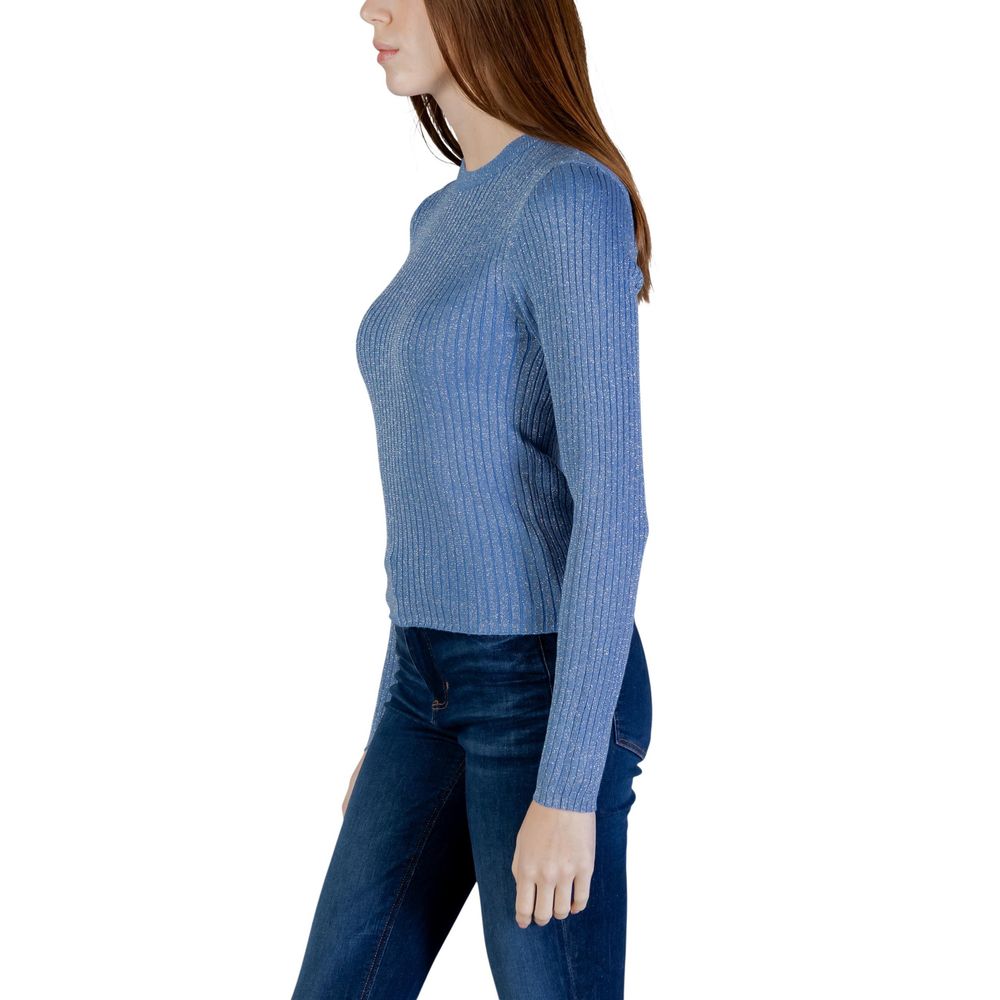 Jacqueline De Yong Blue Viscose Sweatshirt
