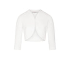 Morgan De Toi White Polyester Sleeveless Jacket