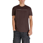 Tommy Hilfiger Jeans Brown Recycled Cotton T-Shirt