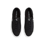 Calvin Klein Jeans Black And White Recycled Cotton Platform Sneakers