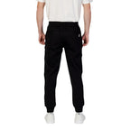 Armani Exchange Black Cotton Joggers (Workout Pants)