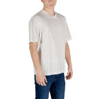Armani Exchange Cream Cotton T-Shirt