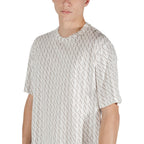Armani Exchange Cream Cotton T-Shirt