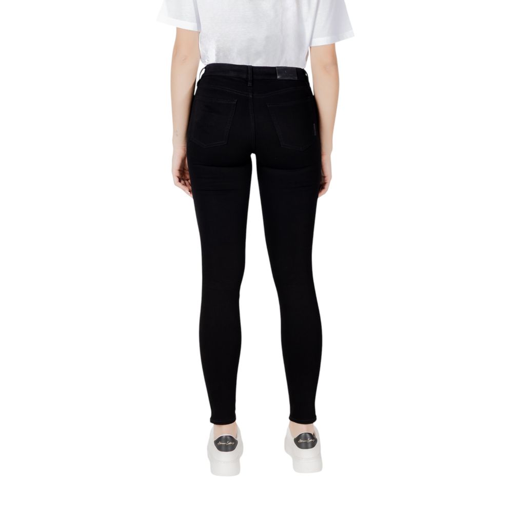 Armani Exchange Black Cotton Skinny Jeans