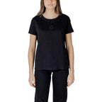Armani Exchange Black Cotton T-Shirt