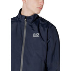 EA7 Emporio Armani Blue Polyamide Bomber