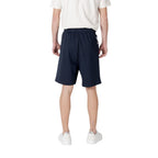 EA7 Emporio Armani Blue Cotton Bermuda Shorts